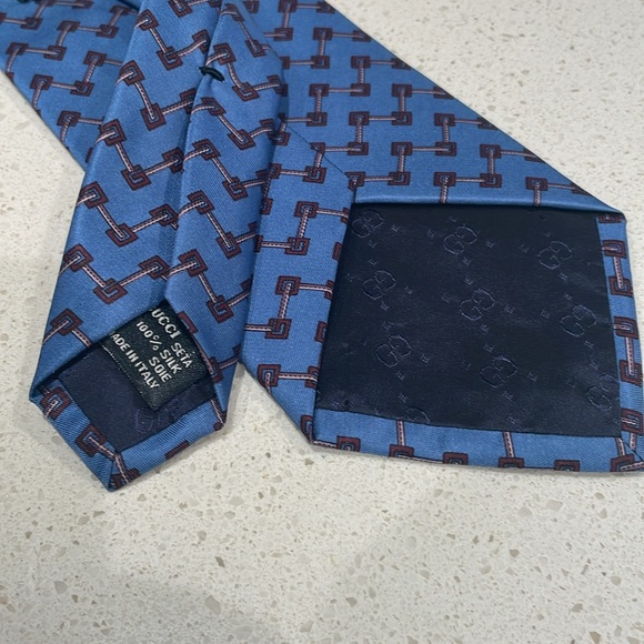 GUCCI Silk Tie, Made in Italy. - Picture 3 of 5